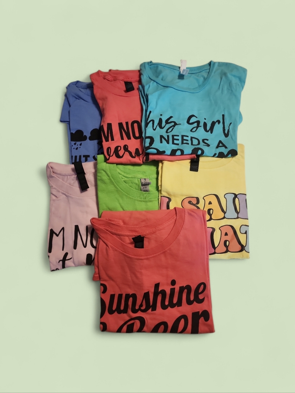 SEVEN Like NEW Humor T shirts.